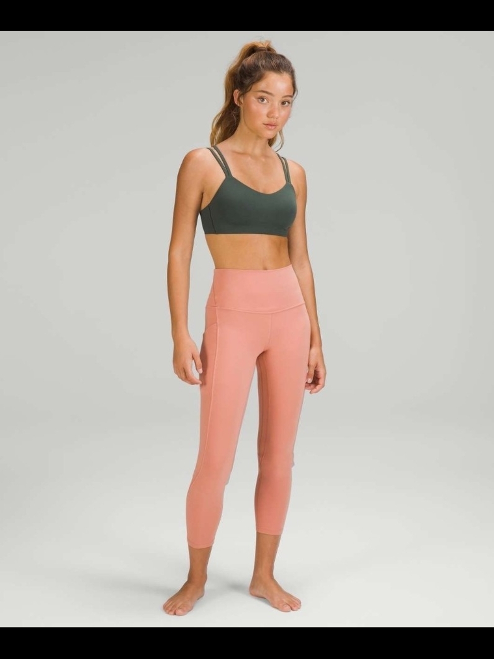 Lululemon Align High-Rise Pant 25"Pink Savannah with pockets